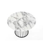 BROADWAY TABLE - WHITE MARBLE, LEG - BLACK order